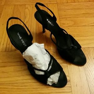 Nine West black slingback high heels